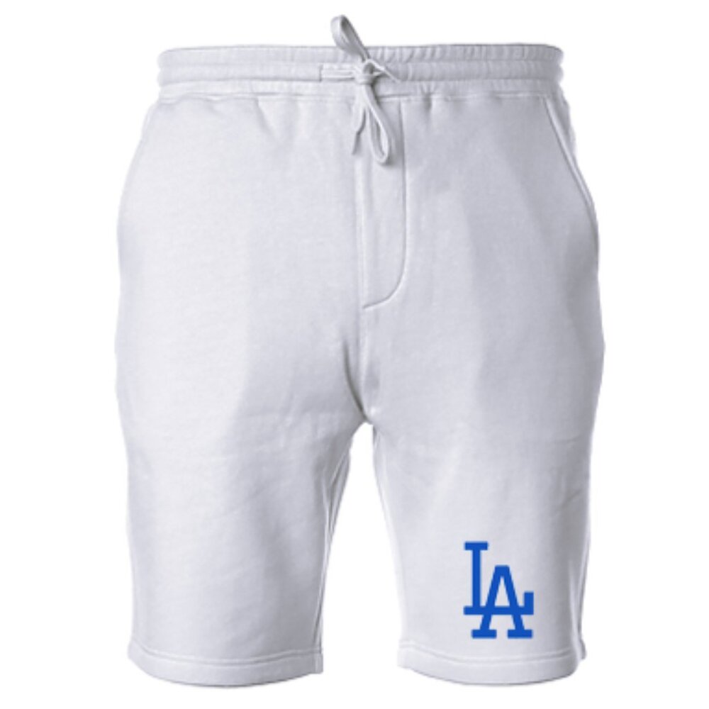 NEW Los Angeles LA Dodgers Color Pop Fleece Sweat Shorts Pants WHITE